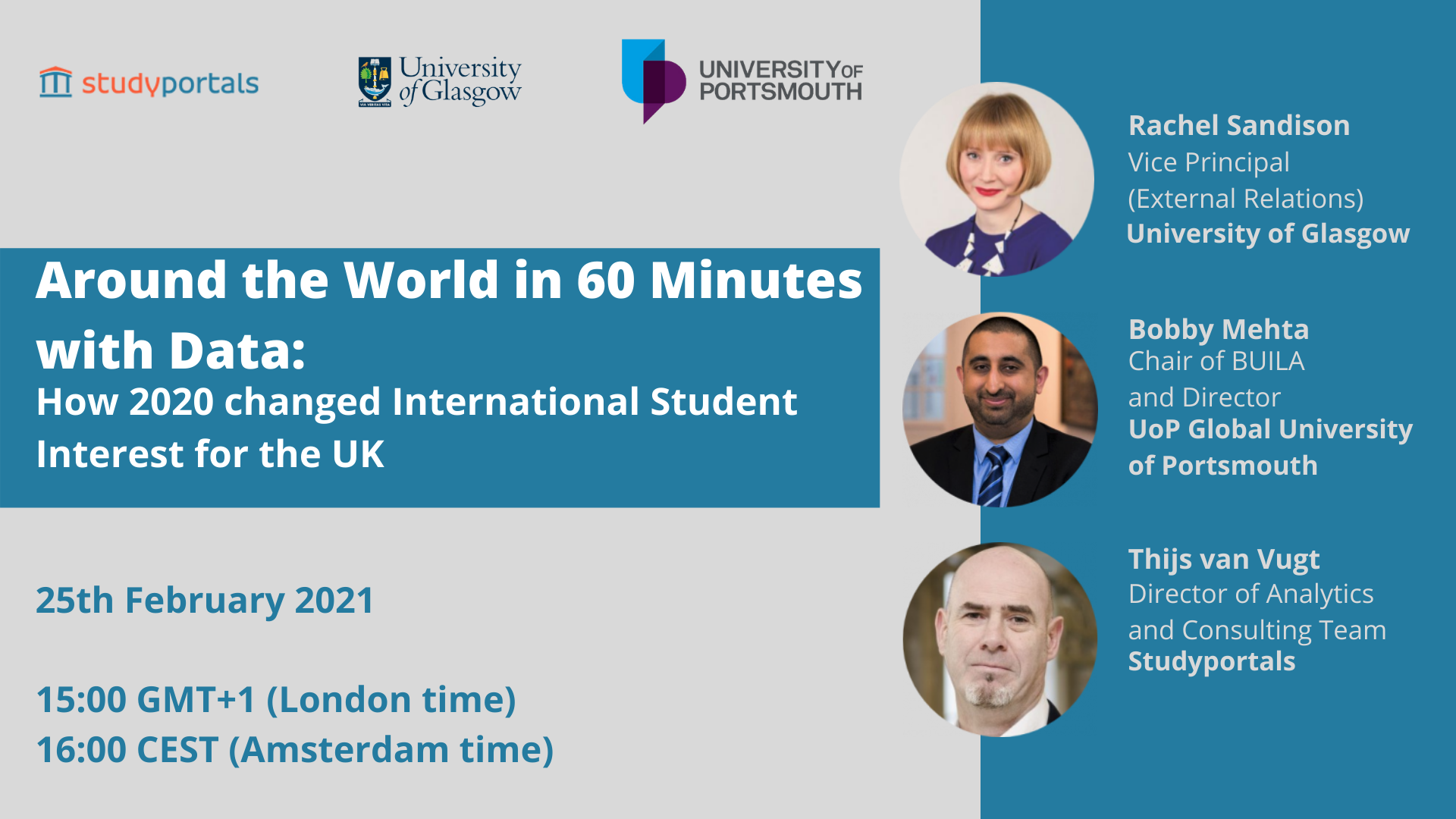 Around the World in 60 Minutes with Data: How 2020 changed International Student Interest for the UK